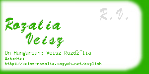 rozalia veisz business card